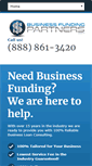 Mobile Screenshot of businessfundingpartners.com